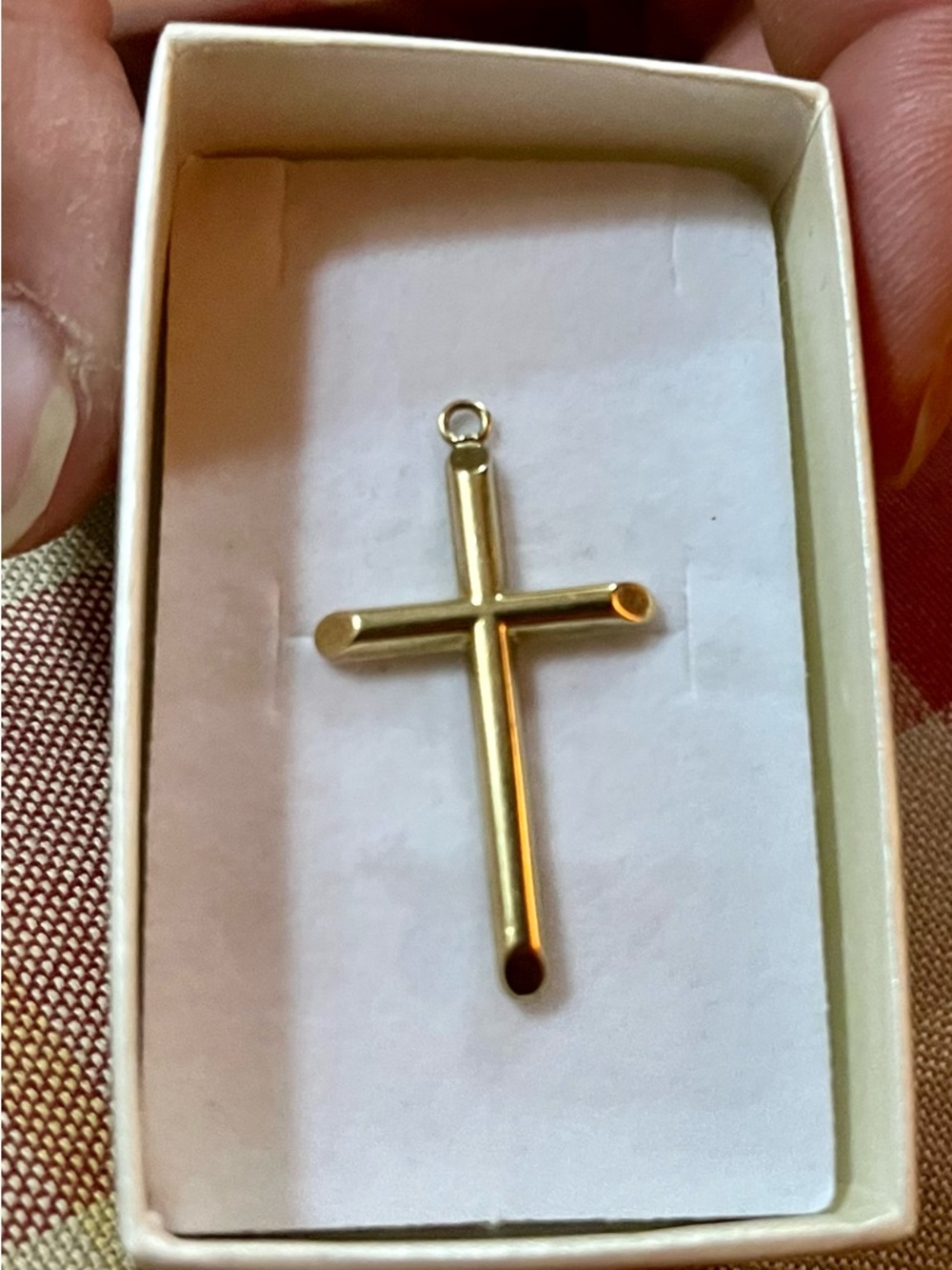 14k Gold Cross Pendant Religious Jewelry